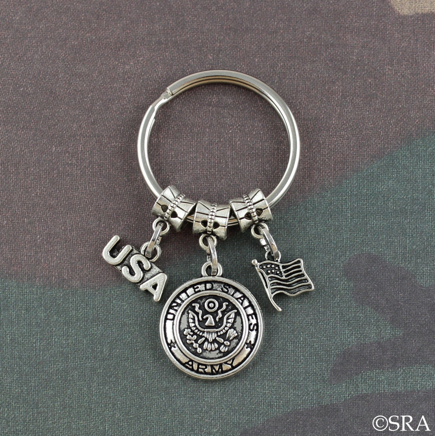 Army Keychain/Army Key Chain For A Vet/Gift For Veteran/Thank