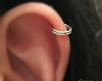 Earrings,Ear Cuff, Cartilage Earrings, Double Ear cuff,Boho Jewelry,Fake Conch piercing,Ear Jacket