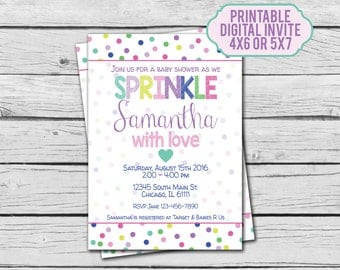 Sprinkled With Love Baby Shower Invitations 10