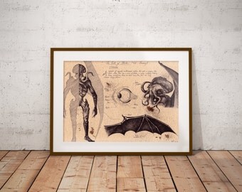 Medium - Cthulhu - Lovecraft Art Print