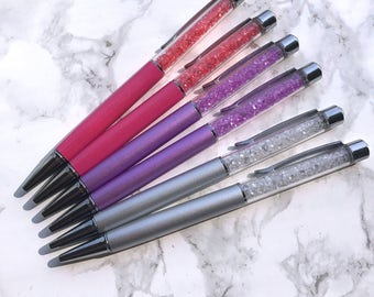 Crystal Diamond Gem Pen with Jewel Top