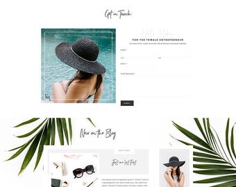 SALE - Feminine Wordpress Theme for Creative Entrepreneurs, Genesis Child theme, eCommerce, Portfolio, Recipes, & Lifetime Theme support