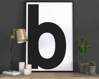 Initial Wall Art letter b wall art | etsy Initial Wall Art letter b wall art | etsy