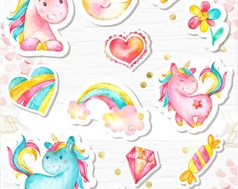 Unicorn Scrapbook Kit Project Life Inspiration Kit Embellishment Kit Album Kit Valentine Kit Craft Embellishments Scrapbooking SB001