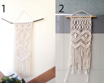 Modern Macrame Wall Hanging/3 mm 100% cotton cord/Boho macrame wall hanging/Boho wall tapestry/Modern macrame/Wall art