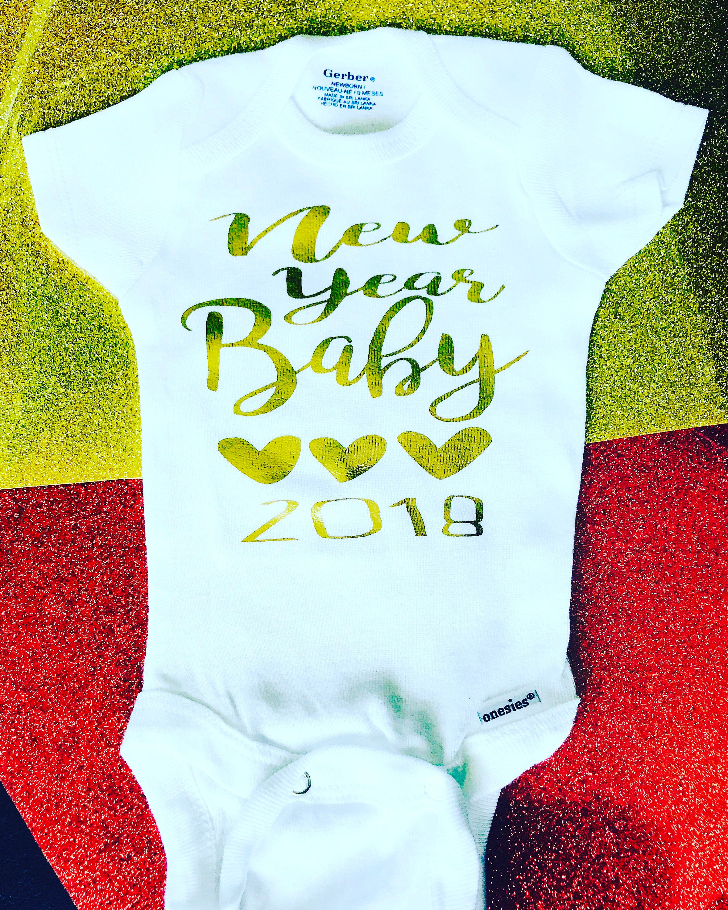 New year baby 2018 Baby Coming Soon-Baby Announcement Onesie®2400 x 3000