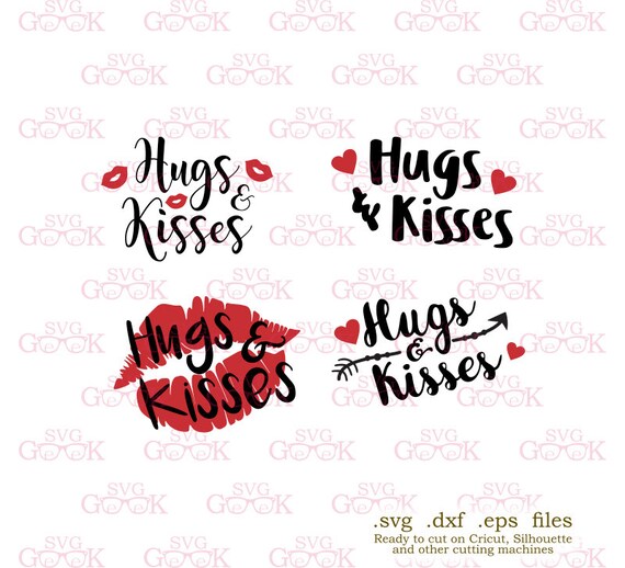 Download Valentines Day SVG cut files Hugs and Kisses svg Valentine