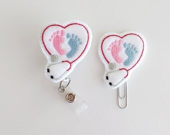 Labor and Delivery Badge Reel | L&D ID Badge | Felt Nurse Badge | Medical Badge Holder | Medical Lanyard | Bookmark | Planner Accessories