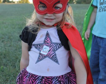 Owlette Cape and Mask, Owlette PJ Masks, PJ Mask costumes, Owlette costume, Owlette birthday party, PJ Masks party, capes for girls, pj mask