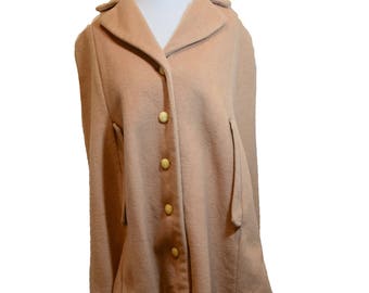 Fabulous Vintage 60's Wool Cape