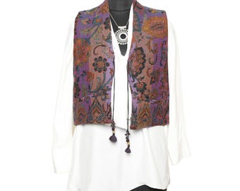 Sleeveless Waistcoat,women's wear, Wool, Lilac, Blue, Summer Jacket, Women's Vest, Printed Waistcoat, Spring Jacket, Woolen Waistcoat, Vest