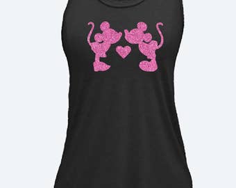 Womens disney tank - womens disney shirt - disney shirt for women - minnie and mickey shirt - disneyland shirt - disneyland tank