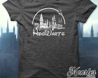 Hogwarts Disney Logo Ringspun T-Shirt