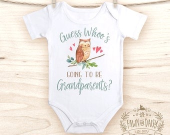 Guess What Onesie® - Pregnancy Announcement - Pregnancy Reveal to Grandparents - Baby Announcement Onesie®