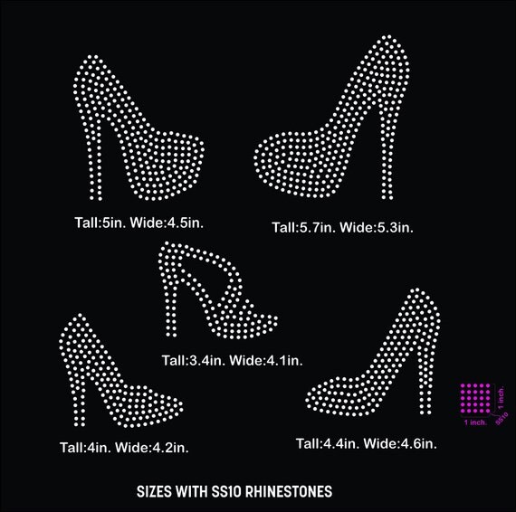 Download High heels heels rhinestone template digital download svg