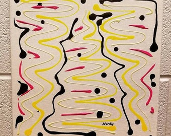 Whirlwind - 12X12 Handpainted Canvas Art