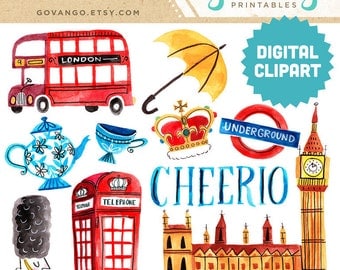 {Französische küche clipart
46} London clip art | Etsy | {Französische küche clipart
46}