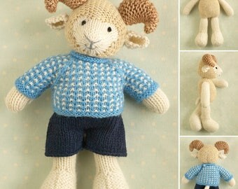 unique toy knitting patterns by Littlecottonrabbits on Etsy