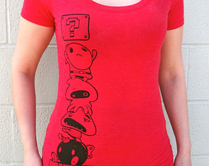 Girls Funny Tees, Gamer Girl, Video Game Shirt, Retro Gaming, Geek T Shirt, Nintendo T-Shirt, Geeky T-Shirt, Nerdy T-Shirt Super Mario Shirt