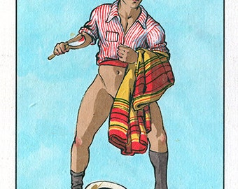 El Oso Felix dEon Print Gay Art Latinx Bear Gay Mexican