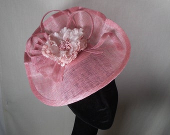 Pink hatinator. Wedding hat-Races hat-Special occasion hat.