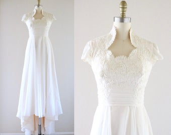 Peach wedding dress | Etsy