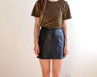 Vintage 90s gold sparkly top