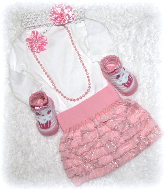 Items similar to Newborn Girl Ruffle Dress SALE,Pink Ruffle Dress