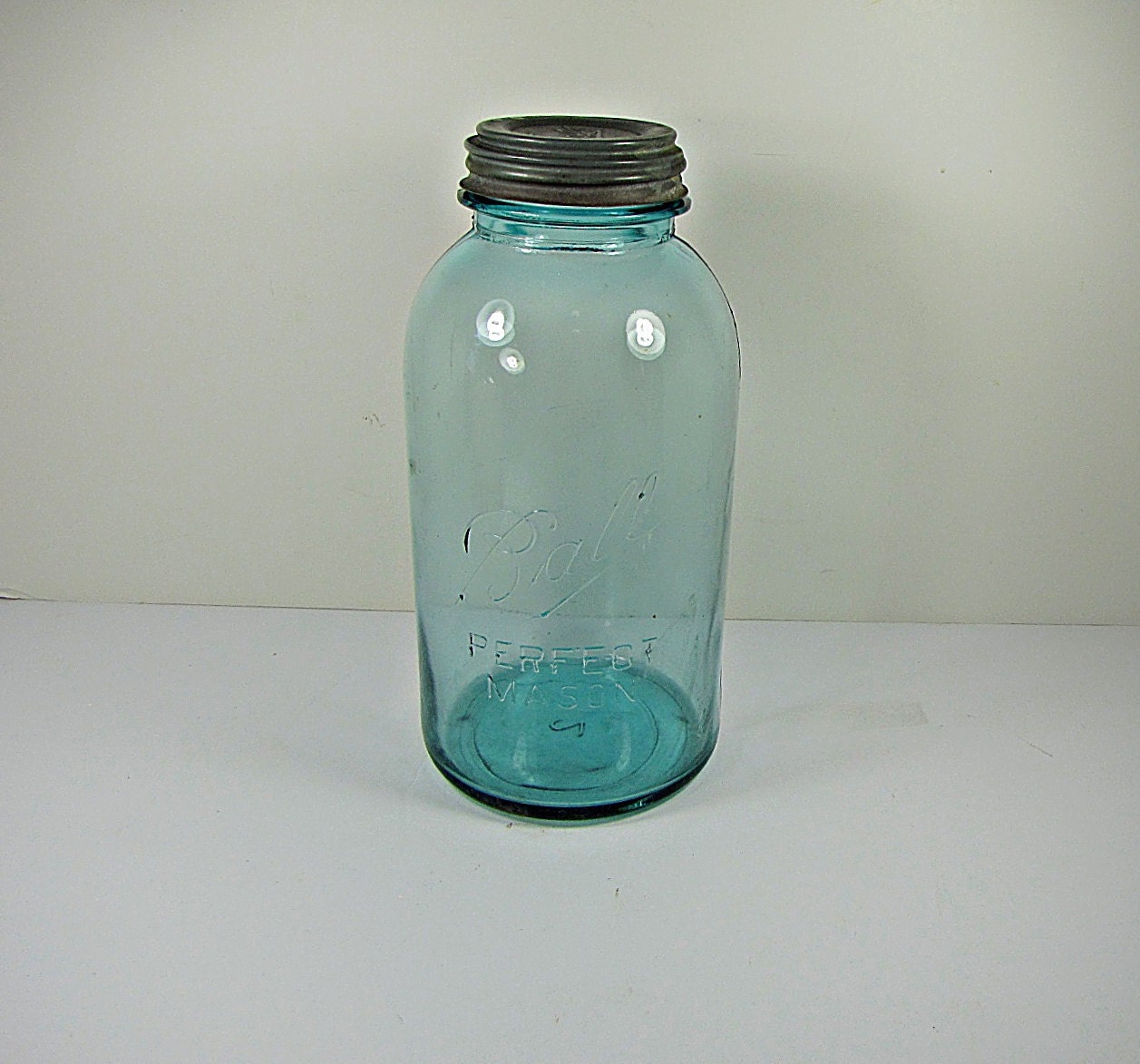 Vintage BLUE BALL CANNiNG JAR 1/2 Gallon Circa 1910s