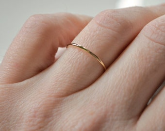 Thin Gold Ring, 14kt Gold Filled Ring, Stackable Gold Rings, Stacking Ring, Gold Midi Ring