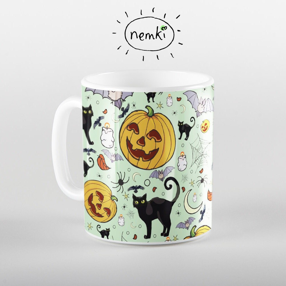 Halloween Ceramic Mug Halloween Design Mug Cute Halloween Gifts Cute Halloween Pattern Halloween Ceramic Mug Halloween Design Mug Cute Halloween Gifts Cute Halloween Pattern