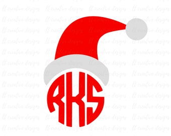 Santa Hat SVG, Christmas SVG, Merry Christmas SVG, Christmas Hat Svg, Cricut Cut Files, Sihouette Cut Files
