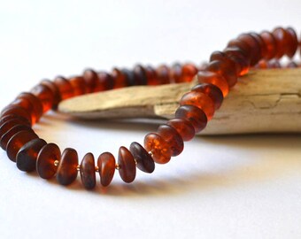 Amber Necklace, Amber Beaded Necklace, Baltic Amber Jewelry, Natural Amber Gift
