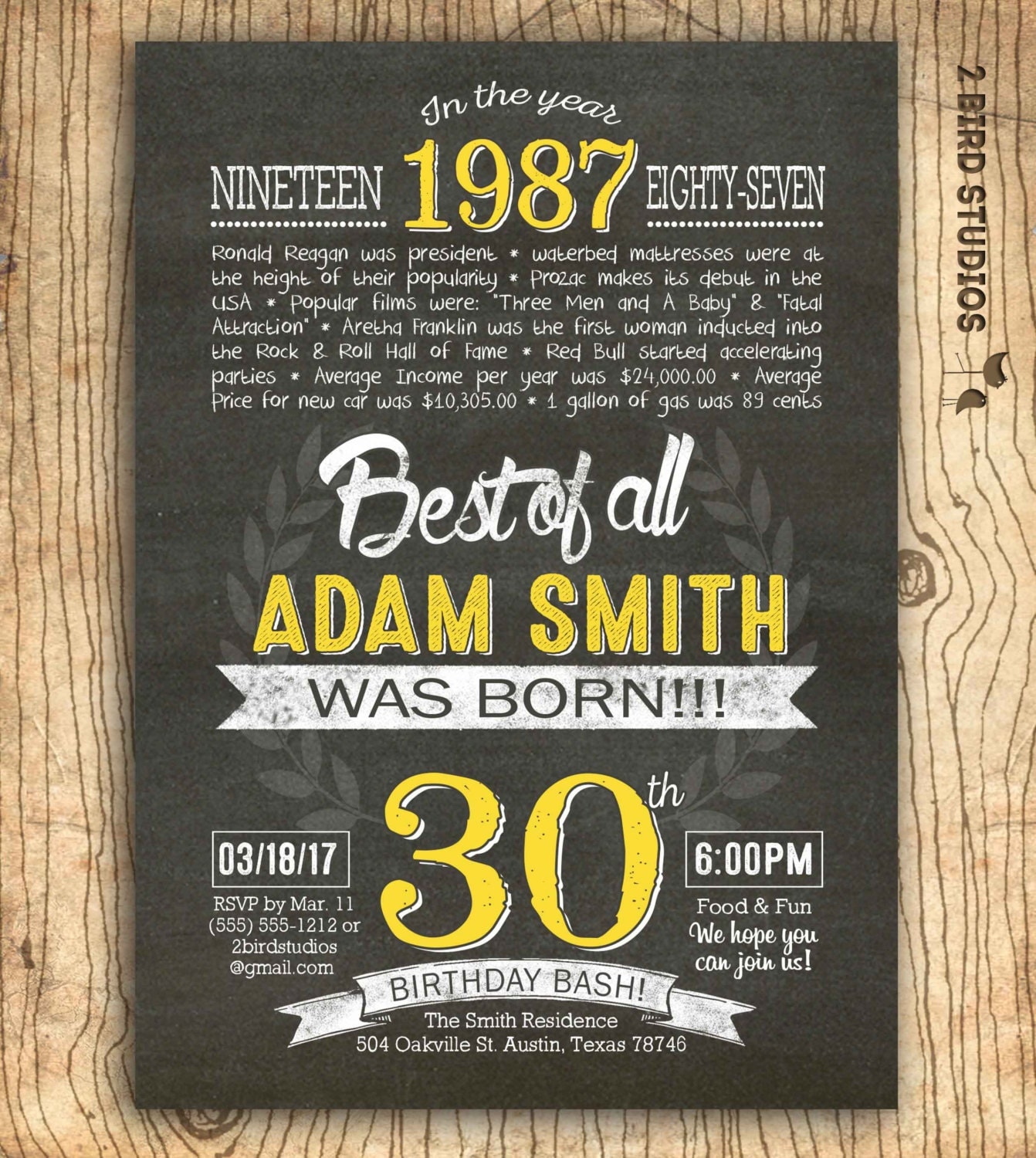 Thirtieth Birthday Invitations 3