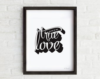 True love print | Etsy