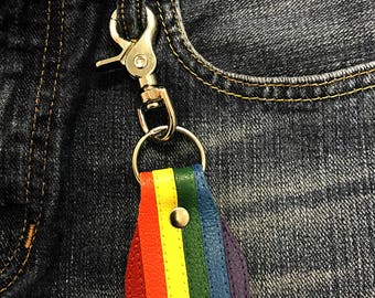 Gay pride, handmade rainbow keychain, gay pride keychain, gay pride key chain, lgbt keychain, lgbt key chain, gay, lesbian, lgbtq.