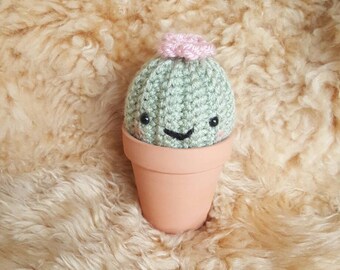 Mini Crochet Amigurumi Cactus Plushie, Succulent Plushie, Desk Decoration, Fake Plant, Pin Cushion