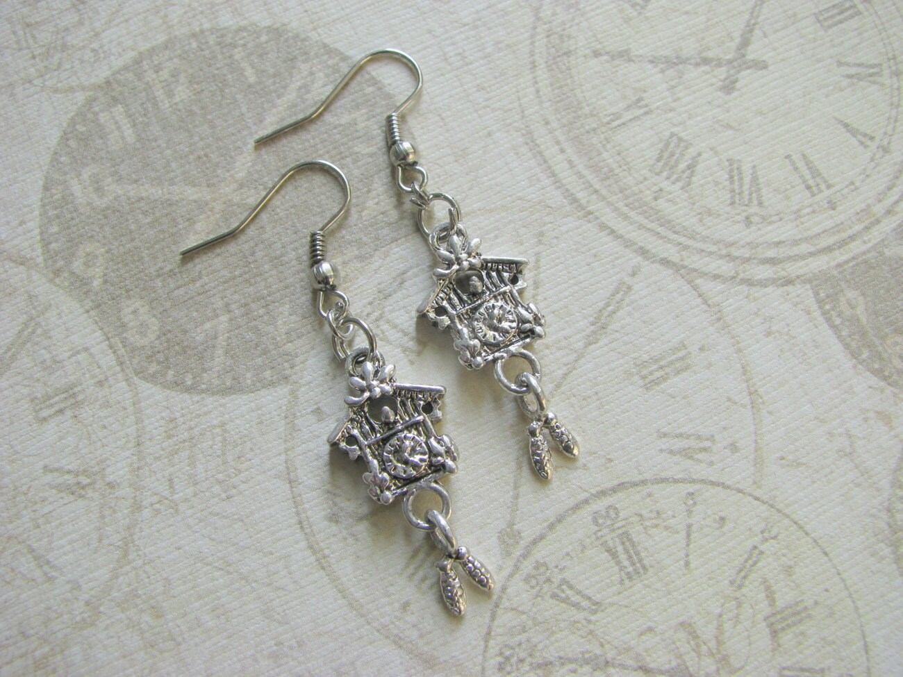 CUCKOO CLOCK Earrings Unique Dangle Earrings Custom Orders