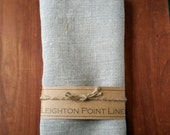 RTS-Half Dozen- Large Heavyweight Linen Cloths- Multi-Purpose 6 pack Un-paper Towel, eco-friendly alternative- 100% Flax Linen