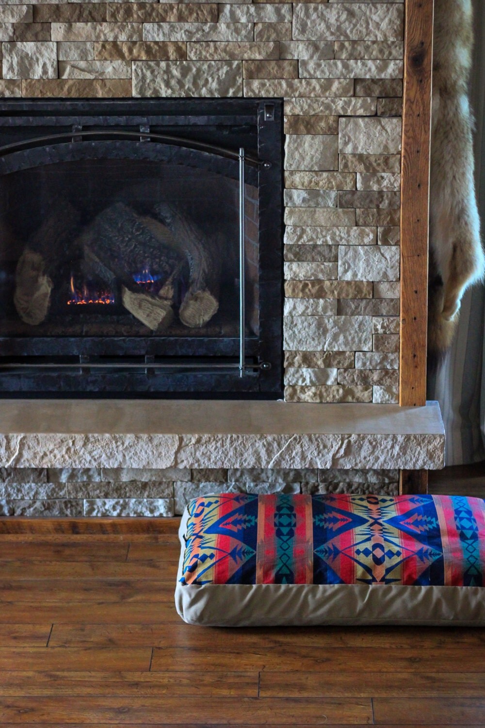 Southwestern Dog Bed // Western Dog Bed // Wool Dog Bed