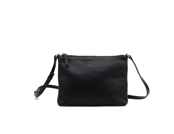 CICI Leather CrossBody Bag BLACK