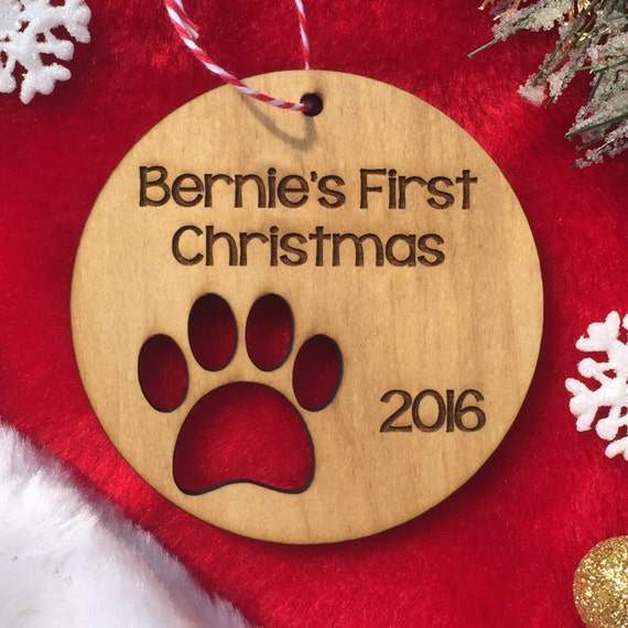 Personalized Dog Christmas Ornament - Puppy's First Christmas