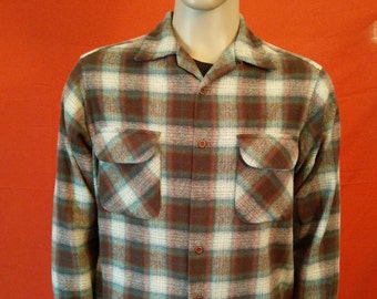 Vintage plaid shirt | Etsy