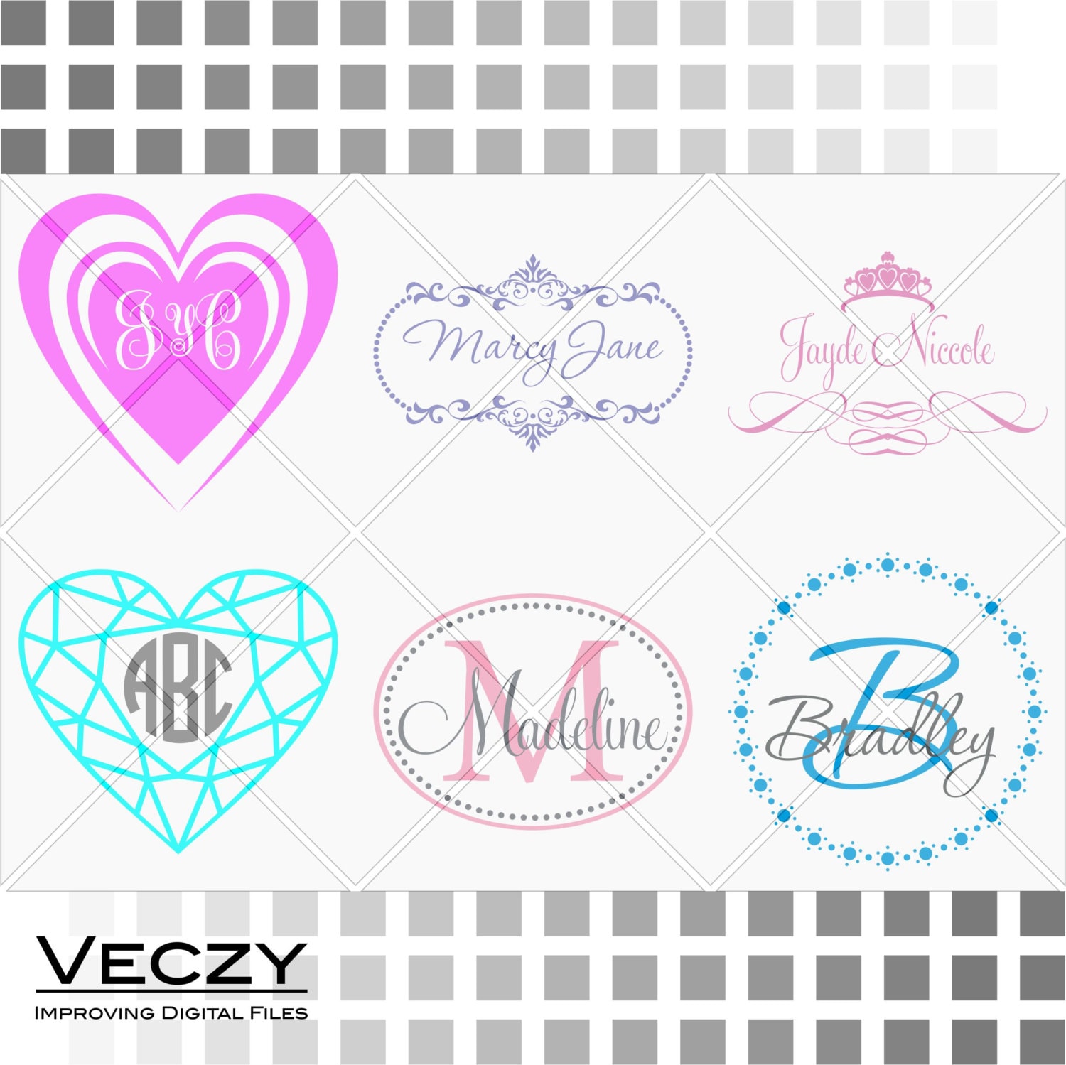 Download Svg files for cricut cricut downloads monogram frame svg