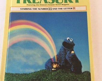 Vintage Hardback Edition of Sesame Street Treasury Volume 11 - Starring the Number 11 and the Letter R