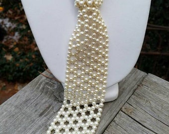 beaded necktie necklace