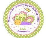 items similar to custom printable butterfly 25 tags personalized