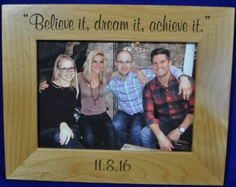 Custom Picture Frames ~ Gift For Family ~ Personalized Frame ~ Engraved Picture Frames ~ Great Gifts ~ Achievement Frame ~ Recognition Gift