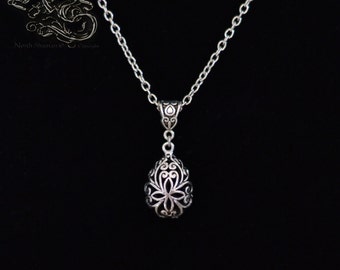 Necklace "Eternis" - Medieval celtique filigree drop pendant