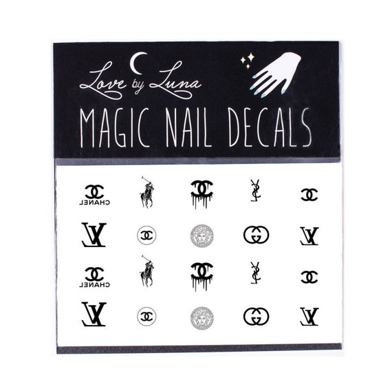 Stickers ongles concepteur / Chanel Nail Decals / par LoveByLunaCo